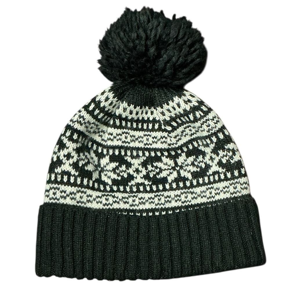 Fair Isle Knit Pom-Pom Beanie - Picture 1 of 6